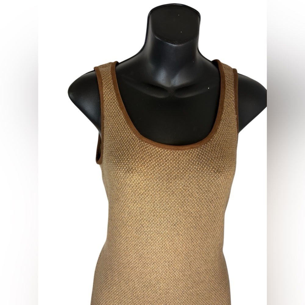 Ralph Lauren women’s brown midi maxi linen cotton mix dress sz small preloved - Picture 2 of 6